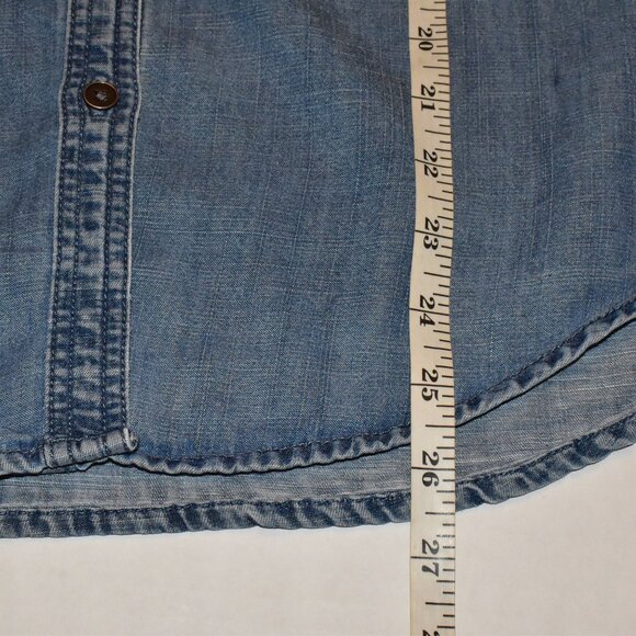Loft Long Sleeve Button Down Linen Blend Shirt Top Size S - Picture 6 of 13